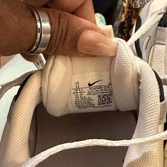 Nike Air Max White and Yellow Athletic Shoes - Picture 3 of 4